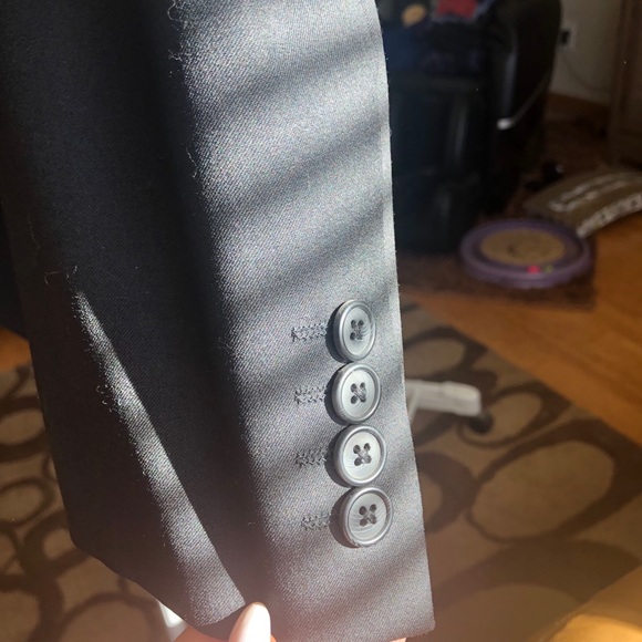 ❤️SALE❤️ Calvin Klein Slim Fit Black Jacket 42L - Picture 13 of 15